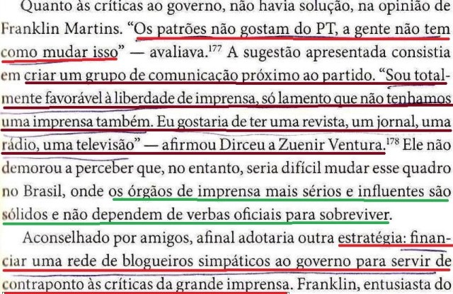 DIRCEU, A BIOGRAFIA, fl. 217, a rede suja de blogueiros