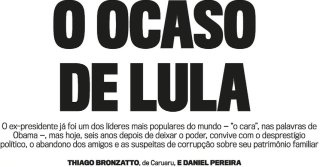 LULA EM CARUAARU, O OCASO 1, Veja, 20jul16