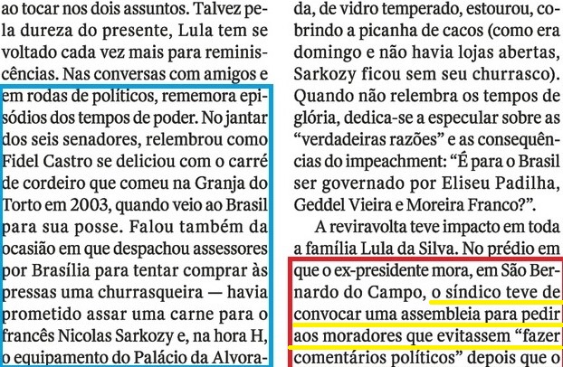 LULA EM CARUAARU, O OCASO 13, OS TEMPOS DO PODER, SÍNDICO..., Veja, 20jul16